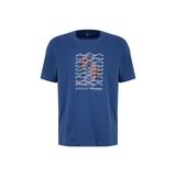 Discovery Expedition D6SM-TST3788 INDIGO Bisiklet Relaxed Baskılı Erkek T-Shirt