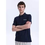 Discovery Expedition D6SM-TST3800 Lacivert Regular Fit Düz Erkek Polo T-Shirt - 2XL