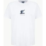 Discovery Expedition D6SM-TST3888 Beyaz Bisiklet Yaka Relaxed Düz Erkek T-Shirt - 2XL