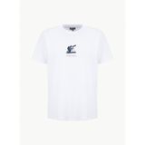 Discovery Expedition D6SM-TST3888 Beyaz Bisiklet Yaka Relaxed Düz Erkek T-Shirt