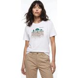Discovery Expedition D6SU-TST3102 Beyaz Bisiklet Yaka Baskılı Erkek T-Shirt - 2XL