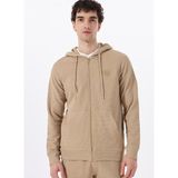 Discovery Expedition Deve Tüyü Erkek Kapüşon Relaxed Baskılı Sweatmont D5SM-SWT3754