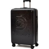 Discovery Expedition Discovery Polikarbon Büyük Boy Valiz – Kırılmaz, Hafif, 360° Sessiz Tekerlek - Gri
