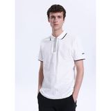 Discovery Expedition Ekru Erkek %100 Pamuk Polo T-Shirt D6SM-TST3906
