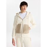Discovery Expedition Ekru Erkek Kapüşon Relaxed Sweatshirt D5WM-SWT3824