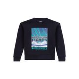 DISCOVERY Expedition Erkek Çocuk Northern Lights Baskılı Sweatshirt, 9-10 Yıl, D5WB-SWT3019, Siyah, erkek-çocuk