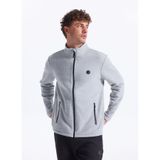 Discovery Expedition Gri Melanj Dik Yaka Basic Düz Polar Sweatshirt, M, 5003264343, Gri Melanj, erkek