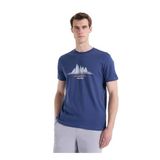 Discovery Expedition İndigo Bisiklet Yaka Relaxed Baskılı T-Shirt, 2XL, 5003329845, İndigo, Erkek