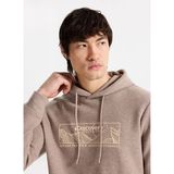 Discovery Expedition Kahverengi Erkek Kapüşon Relaxed Baskılı Sweatshirt D5WM-SWT3840
