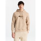 Discovery Expedition Kapüşonlu Baskılı Sweatshirt, S, 5003276494, Açık Kahve, erkek