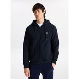 Discovery Expedition Kapüşonlu Jakarlı Sweatshirt, M, 5003276387, Lacivert, Erkek