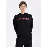 Discovery Expedition Kapüşonlu Oversize Sweatshirt, L, 5003276421, Siyah, Kadın