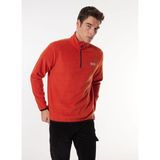 Discovery Expedition Kiremit Erkek Dik Yaka Basic Polar Sweatshırt D4WM-SWT3993