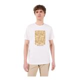 Discovery Expedition Kırık Beyaz Bisiklet Yaka Relaxed Baskılı T-Shirt, S, 5003227118, Kırık Beyaz, Erkek