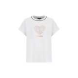 Discovery Expedition Kırık Beyaz Bisiklet Yaka Relaxed Düz T-Shirt, M, 5003330112, Kırık Beyaz, Kadın