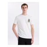 Discovery Expedition Kırık Beyaz Bisiklet Yaka Relaxed Fit T-Shirt, 2XL, 5003332449, Kırık Beyaz, Erkek