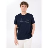 Discovery Expedition Lacivert T-Shirt Erkek 2XL Kullanım Alanı: Dış Mekan Konforlu Tasarım