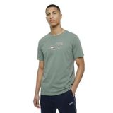 Discovery Expedition Nil Yeşili Bisiklet Yaka Relaxed Baskılı T-Shirt, S, 5003330121, Yeşil, Erkek