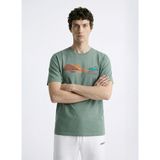 Discovery Expedition Nil Yeşili Erkek %100 Pamuk T-Shirt D6SM-TST3771