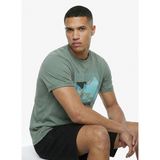 Discovery Expedition Nil Yeşili Erkek %100 Pamuk T-Shirt D6SM-TST3780