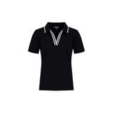 Discovery Expedition Pamuk Karışımlı Polo Yaka T-Shirt, S, 5003330512, Siyah, Kadın