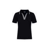 Discovery Expedition Pamuk Karışımlı Polo Yaka T-Shirt, XS, 5003330512, Siyah, Kadın