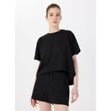 Discovery Expedition Siyah Kadın Bisiklet Yaka Relaxed T-Shirt D5SL-TST3574