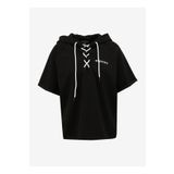 Discovery Expedition Siyah Kadın Kapüşonlu Relaxed T-shirt D4sl-tst3045