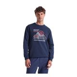 DISCOVERY Expedition Sweatshirt Bisiklet Yaka Relaxed Fit Baskılı, M, D5WM-SWT3799, Lacivert, erkek
