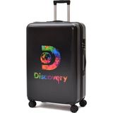 Discovery Polikarbon Büyük Boy Valiz – Kırılmaz, Hafif, 360° Sessiz Tekerlek - Siyah