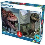 Discovery Tarbosaurus ve Velociraptor 200 Parça 2'li 3D Puzzle - Standart