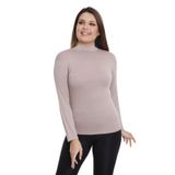 Disentis Modest Büyük Beden Yarım Balıkçı Viskon Boğazlı Vizon Body - 42