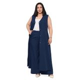 DISENTIS MODEST Maxi Yelek Pantolon Takım, 56, 86960450005, Lacivert, Kadın