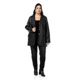 DISENTIS MODEST Suni Deri Ceket, 46, 86969550003, Siyah, Kadın