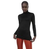 Disentis Modest Tam Balıkçı Uzun Kollu Viskon Siyah Body - 42