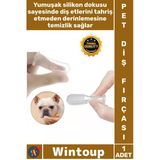 #Dişfırçası Kedi Köpek Şeffaf Silikon Tartar Önleyici Parmağa Takılan Şık Hayvan Diş Kaşıma Fırçası