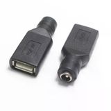 Dişi 5.5Mm X 2.5Mm - Dişi Usb A 2.0 Dönüştürücü