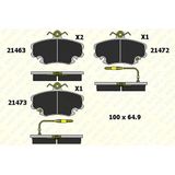 DİSK FREN BALATASI ÖN FİŞLİ RENAULTR9-R11-R19-R21-CLIO I-II-MEGANE I-EXPRES-SYMBOL I-II-TWINGO-LOGAN
