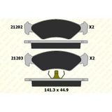 DİSK FREN BALATASI ÖN FORD COURIER 96>, FIESTA 98>, FIESTA III 89-95, FIESTA IV 95-02, KA 96-08
