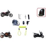 Disk Kilit Alarmlı Braketli - Arora Motor Tüm Modeller Için - 1 - Siyah