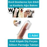 #Dişkaşımafırçası Özel Üretim Kedi Köpek Diş Fırçası Şeffaf Silikon Parmağa Takılan Ağız Bakım Aparatı Yumuşak Diş Eti D