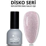 Disko Kalıcı Oje D005 Nude Pembe 10 ml, Reflective Flash Gel Polish