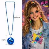Disko Topu Şekilli 80&Amp;#39;Ler 90&Amp;#39;Lar Mi Renk Plastik Kolye