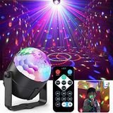 Disko Topu|Kumandalı Sese Duyarlı Bluetooth'lu Led Küre-Lazer Işıklı Çok Renkli Parti ışığı