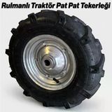 Dişli Mini Traktör Pat Pat Tekerleği Rulmanlı 400X8 Dayanıklı Tarla Tipi Yüksek Performanslı Lastik