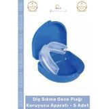 #Dişlik Bruksizm Gece Plağı Şeffaf Koruma Silikonu Çene Sıkma Engelleme Dişlik Uyku Aparatı Gıcırdtma - 5 Adet