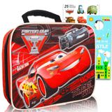 Disney Arabalar Erkek Çocuklar için Öğle Yemeği Kutusu Paketi ~ Premium 2 Taraflı Yalıtımlı Lightning McQueen Öğle Yemeği Çantası (Disney Arabaları Okul Malzemeleri)