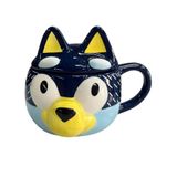 Disney Bluey 3D Seramik Kupa, Lacivert, Sevimli Karakter Tasarımlı