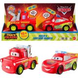 Disney Cars Disney Pixar Cars Track Talkers Şimşek Mcqueen ve Mater Sesli Araç Seti JMT56 - Siyah - Beyaz