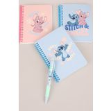 Disney DEKOMUS İLE LİSANSLI LILO & STITCH SPIRALLI A6 80 YAPRAK BLOKNOT İLE VERSATİL UÇLU KALEM 0.7 MM 2'Lİ